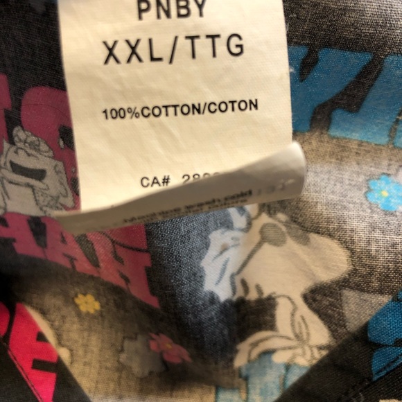 Peanut Scrub Top XXL Snoopy 100% Cotton, 2 front pockets - Picture 5 of 11